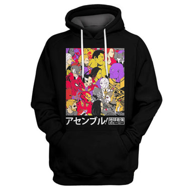 Marvel Asenburu Japan Style 3d Hoodie Zip Hoodie