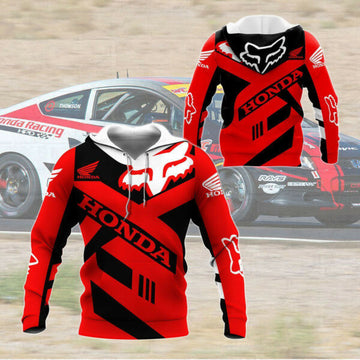 Honda Racing Shirt Fan Gift 651, Stylist Unisex 3d Hoodie Zip Hoodie 837