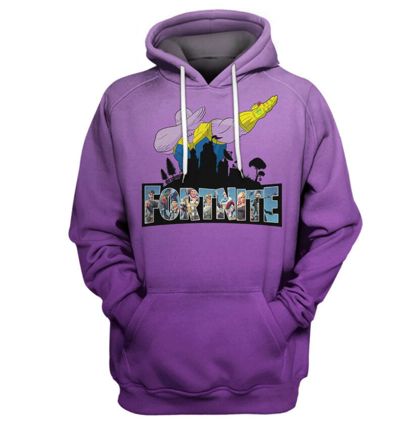 Fortnite Dabbing 3d Hoodie Zip Hoodie
