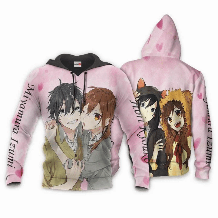 Hori Kyouko And Miyaura Izumi Anime Manga Hori San To Miyamura Kun For Men And Women 3d Hoodie Zip Hoodie