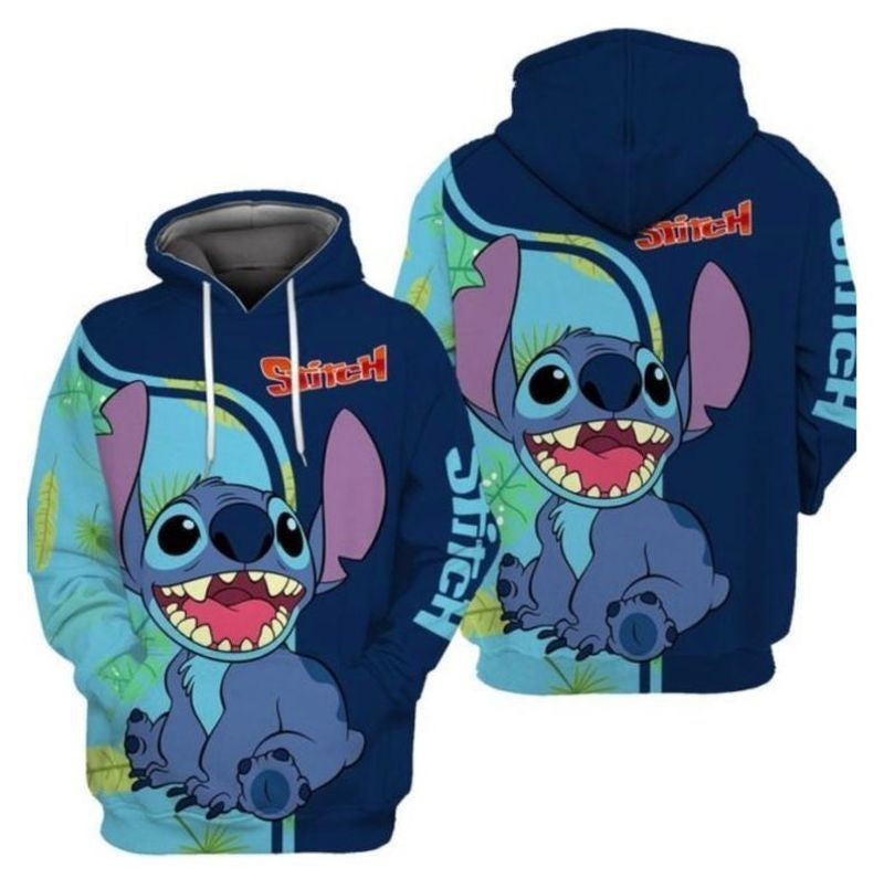 Disney Lilo And Stitch Cute Lover 3d Hoodie Zip Hoodie 1131