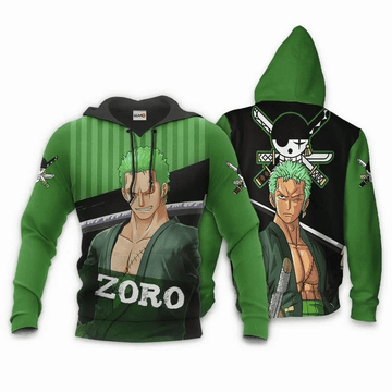 Roronoa Zoro Anime Manga One Piece For Men And Women 3d Hoodie Zip Hoodie