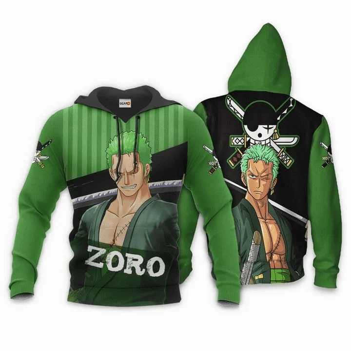 Roronoa Zoro Anime Manga One Piece For Men And Women 3d Hoodie Zip Hoodie