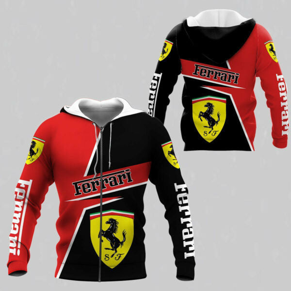 Scuderia Ferrari Luxyry Racing Car F1 8k145 Fan Gift 3d Zip Hoodie Hoodie Ii0 2655