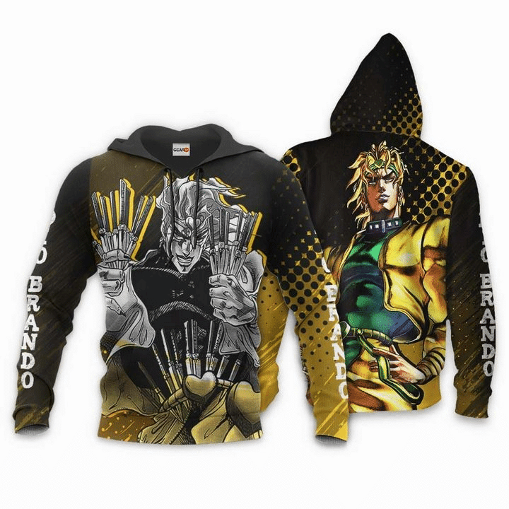 Dio Brando Jojo's Bizarre Adventure Anime Manga For Men And Women 3d Hoodie Zip Hoodie