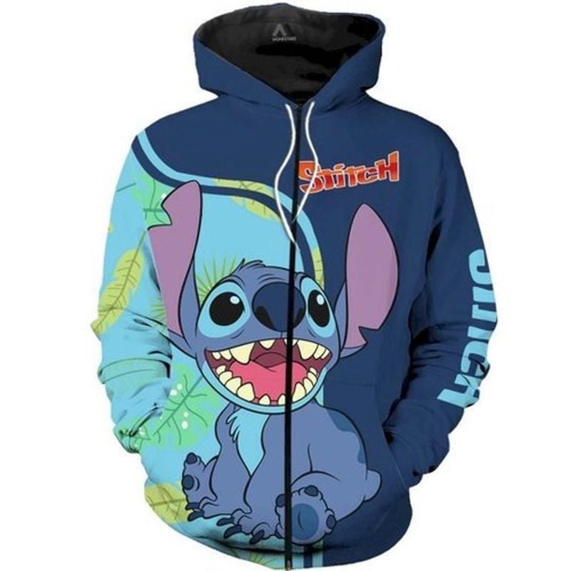 Funny Lilo And Stitch Films For Fan Zip Jacket Full 3d Zip Hoodie 19