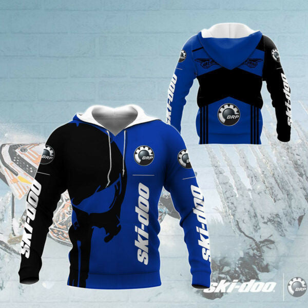 Skull Ski-doo Racing Team 7k756 Fan Gift Zip Hoodie Hoodie Ii0 2202