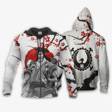 Kozuki Oden Japan Cherry Blossoms One Piece Anime 1k670 Fan Gift Stylist Unisex Cartoon Graphic Outfits Aop 3d Hoodie, Zip Hoodie 634