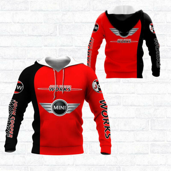 Mini John Cooper Works Shirt Fan Gift 683, Stylist Unisex 3d Hoodie Zip Hoodie 2165