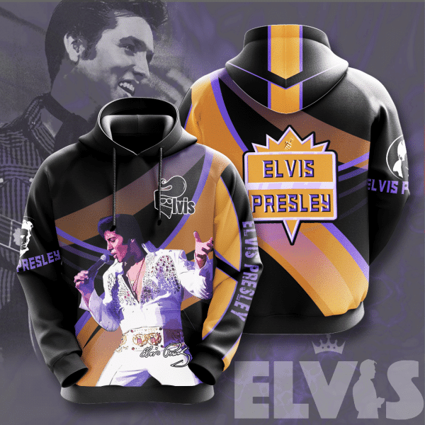 Elvis Presley Signature Design Gift For Fan Custom 3d Hoodie All Over Printed Hoodie