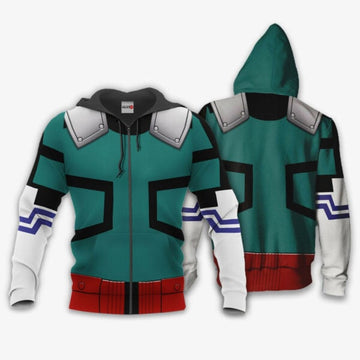 Izuku Midoriya Uniform My Hero Academia Anime 3k24 Fan Gift Stylist Unisex Cartoon 3d Hoodie Zip Hoodie 1254