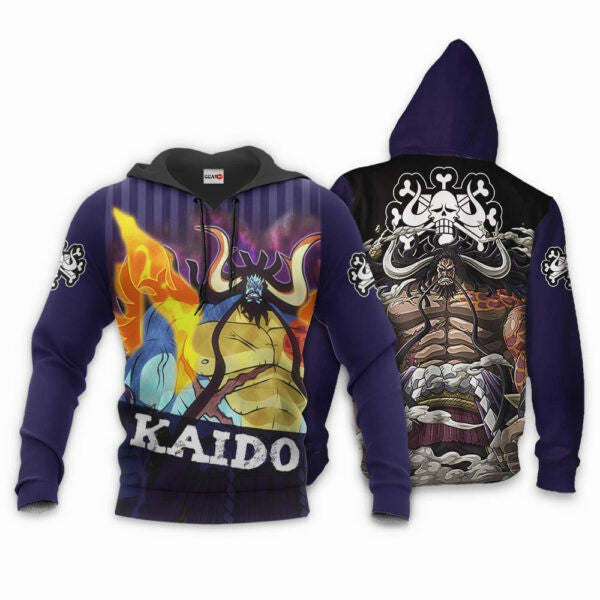Yonko Kaido One Piece Anime 3k228 Fan Gift Stylist Unisex Cartoon 3d Hoodie Zip Hoodie 1928