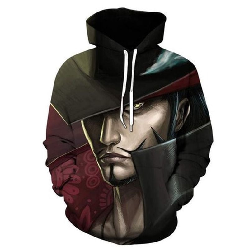 Mihawk Anime One Piece Anime All Over Print 3d Hoodie Zip Hoodie
