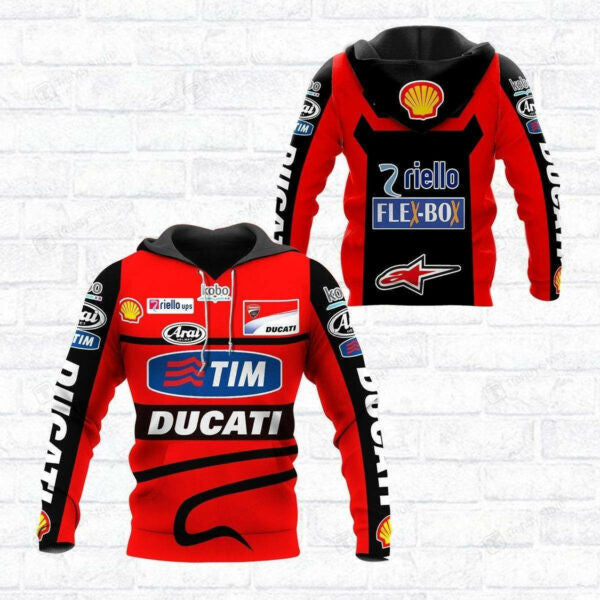 Ducati Racing Shirt Fan Gift 523, Stylist Unisex 3d Hoodie Zip Hoodie 435