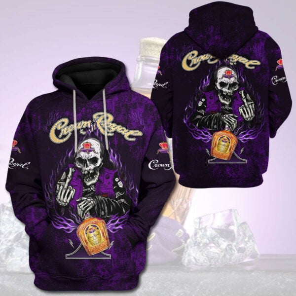 Crown Royal Drunk Skull Trending Hoodie 521 325