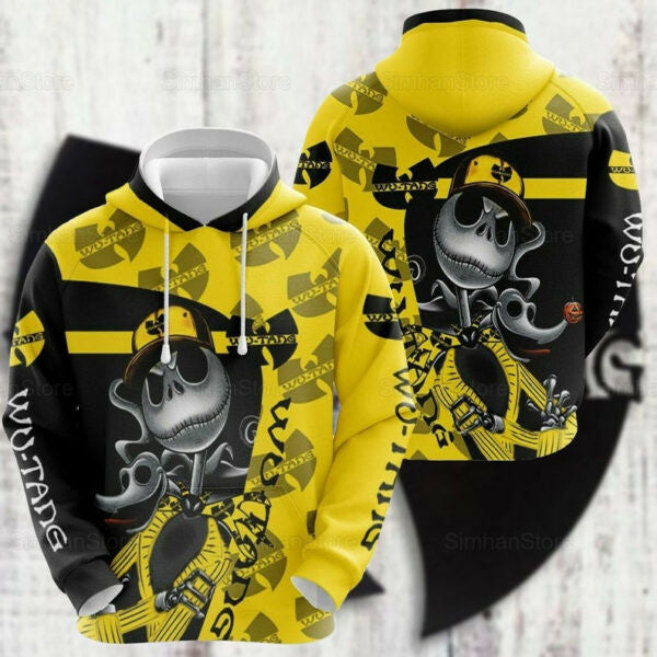 Jack Skellington Wu Tang Clan Hip Hop,wu Tang Clan 2k729 Fan Gift Stylist Unisex Cartoon 3d Hoodie 1558