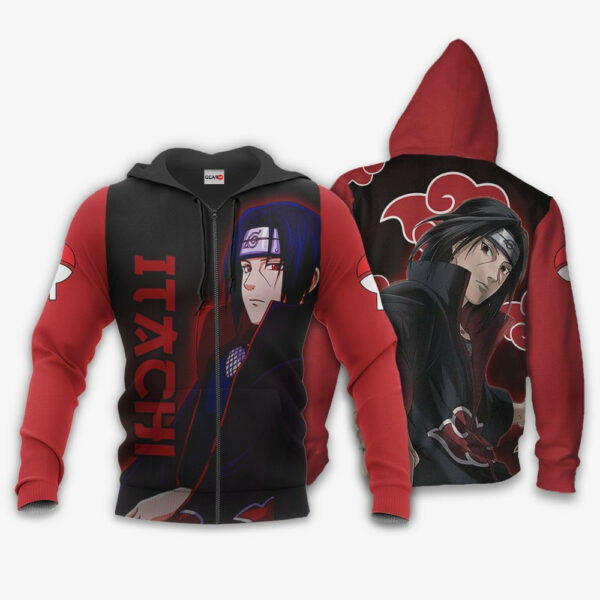 Uchiha Itachi Akatsuki Naruto Anime 3k81 Fan Gift Stylist Unisex Cartoon 3d Hoodie Zip Hoodie 1833