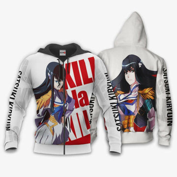 Kill La Kill Satsuki Kiryuin Anime 3k398 Fan Gift Stylist Unisex Cartoon 3d Hoodie Zip Hoodie 807