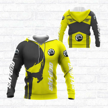 Skull Ski-doo Racing Team 7k806 Fan Gift 3d Zip Hoodie Hoodie Ii0 2866