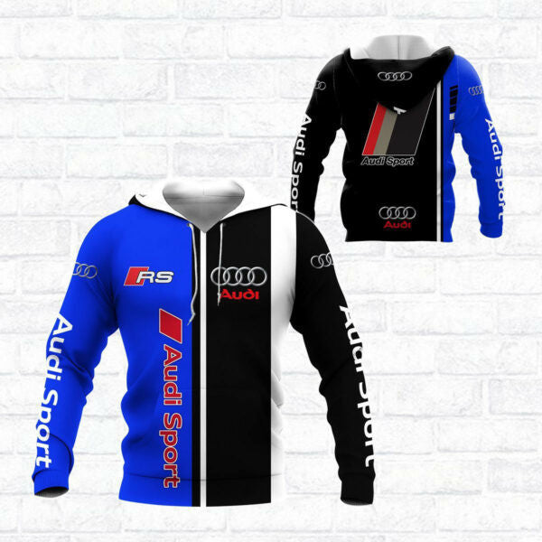 Audi Sport Luxury Car 8k295 Fan Gift 3d Zip Hoodie Hoodie Ii0 1676