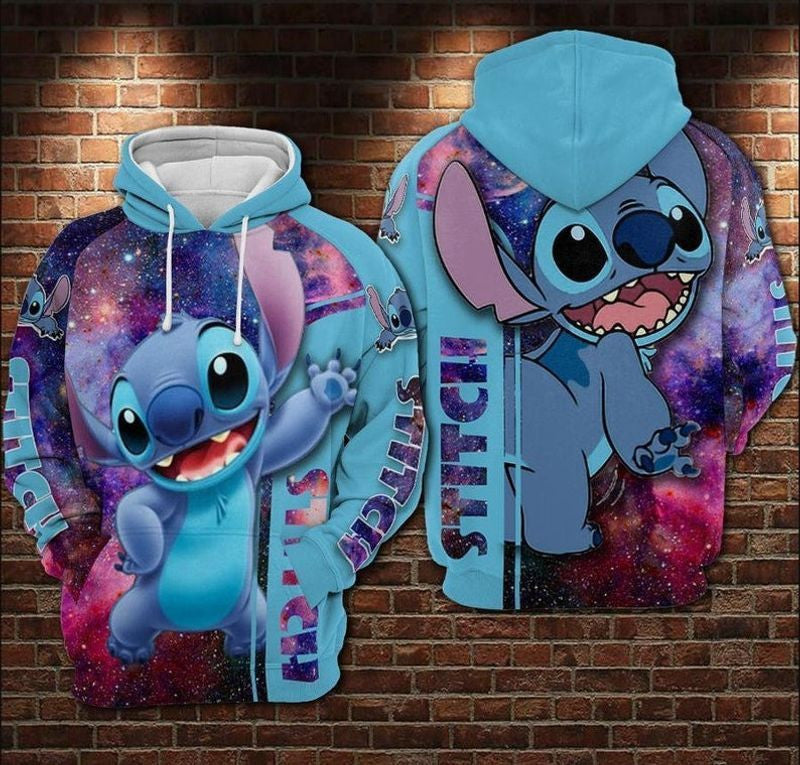 Lilo And Stitch Cute Lover Iii 3d Hoodie Zip Hoodie