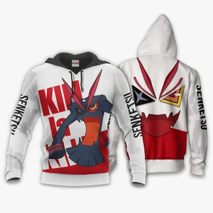 Kill La Kill Senketsu Anime Manga For Men And Women 3d Hoodie Zip Hoodie
