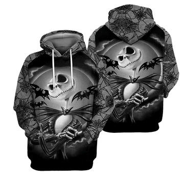 Jack Skellington The Nightmare Before Christmas 77 Fan Gift Stylist Unisex Cartoon Graphic Outfits Aop Hoodie, Zip Hoodie 968