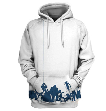 Marvel Crossover Heroes 3d Hoodie Zip Hoodie