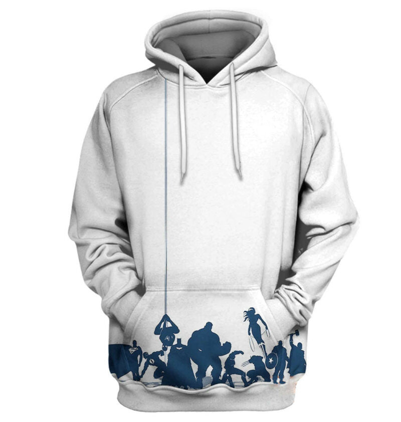 Marvel Crossover Heroes 3d Hoodie Zip Hoodie