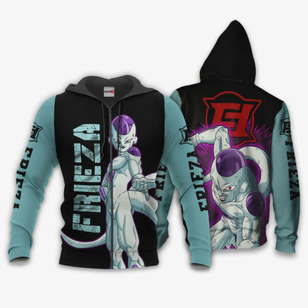 Frieza Dragon Ball Z Anime 1k251 Fan Gift Stylist Unisex Cartoon Graphic Outfits Aop 3d Hoodie, Zip Hoodie 1535