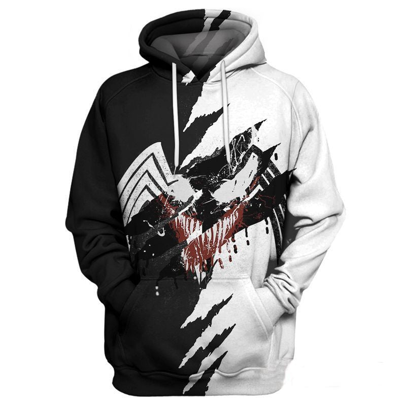 Venom Spider Man Marvel Over Print 3d Hoodie Zip Hoodie