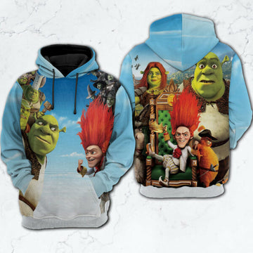 Shrek Dreamworks Animation Fan Gift, Shrek Dreamworks Animation Aop Hoodie, Zip Hoodie, Fleece Jacket 1842