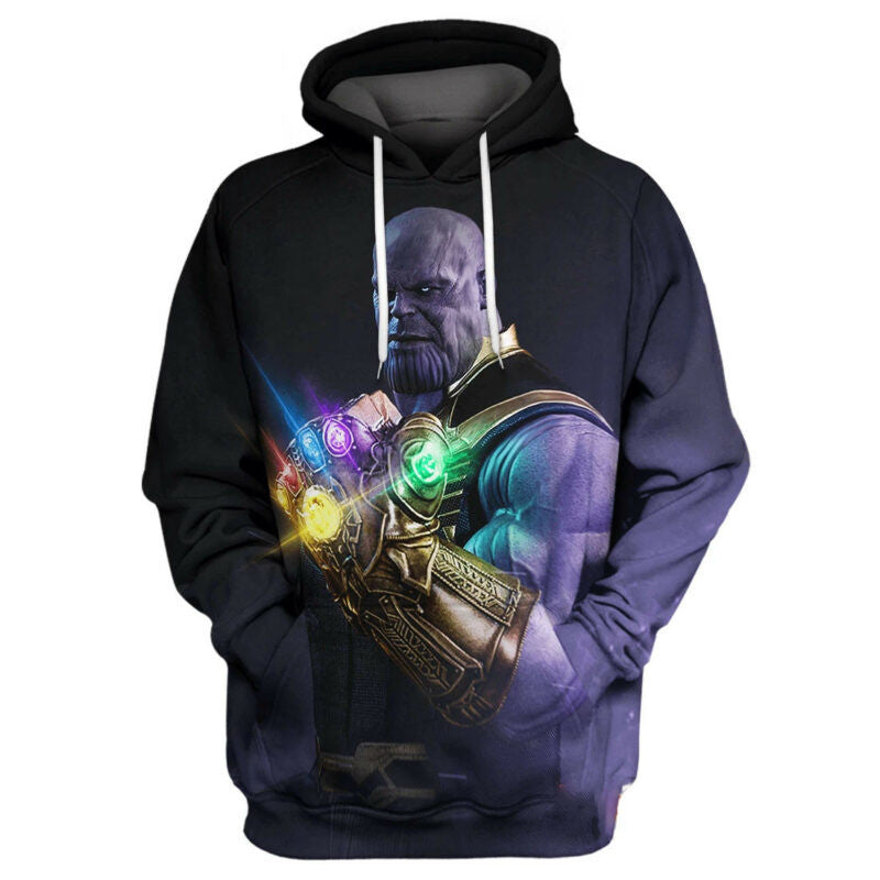 Marvel Thanot Strong 3d Hoodie Zip Hoodie