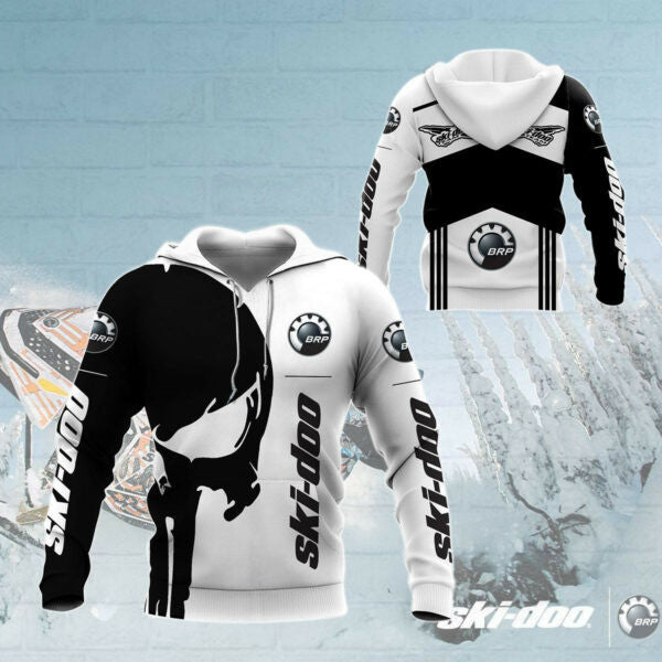 Skull Ski-doo Racing Team 7k754 Fan Gift Zip Hoodie Hoodie Ii0 2457