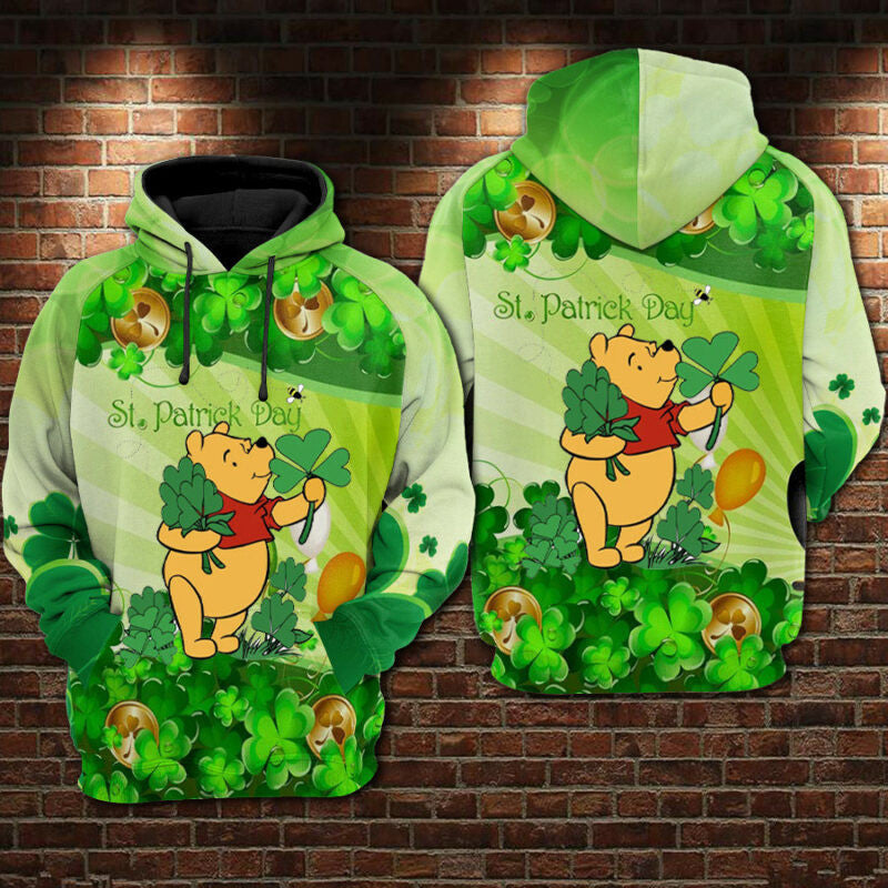 Winnie The Pooh Patrick's Day - Hoodies 53