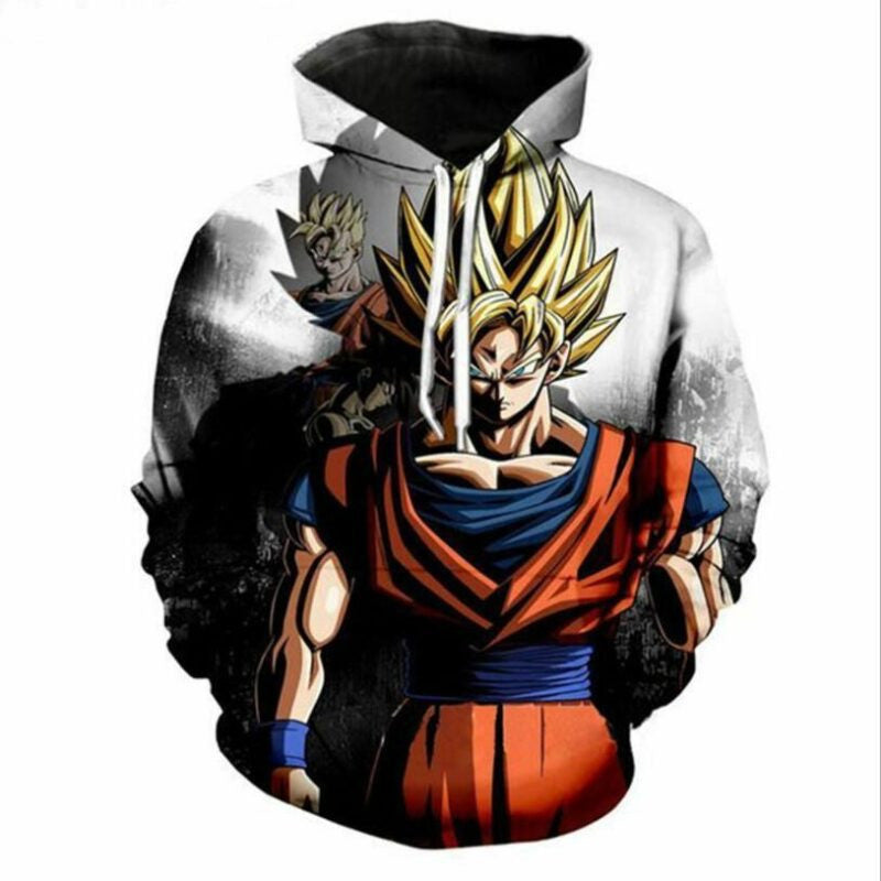 Goku Cartoon Dragon Ball Anime Manga 20 Over Print 3d Hoodie Zip Hoodie