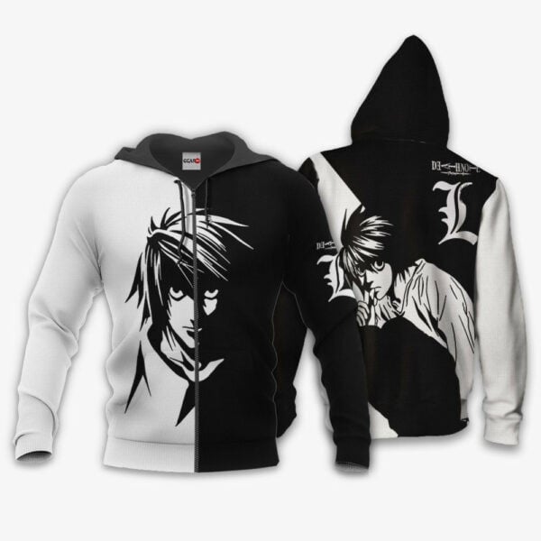 Death Note Hoodie L Lawliet Anime 3k458 Fan Gift Stylist Unisex Cartoon 3d Hoodie Zip Hoodie 407
