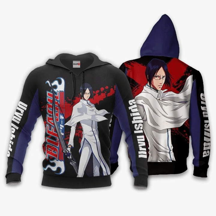 Uryu Ishida Anime Manga Bleach For Men And Women 3d Hoodie Zip Hoodie