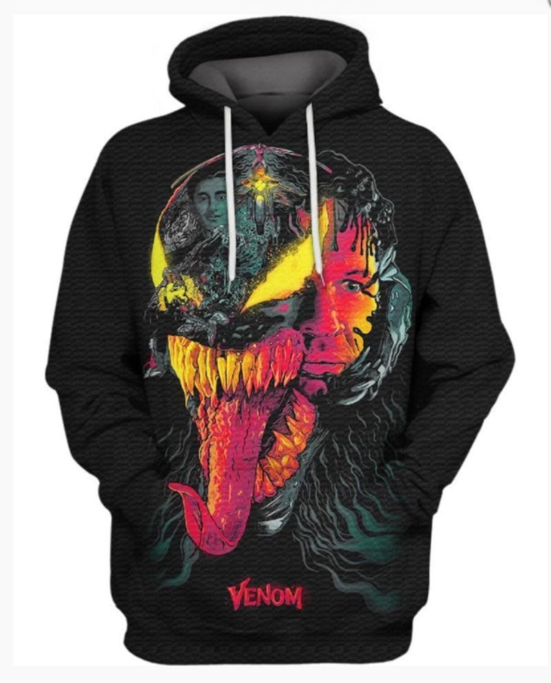 Colorful Venom 3d Hoodie