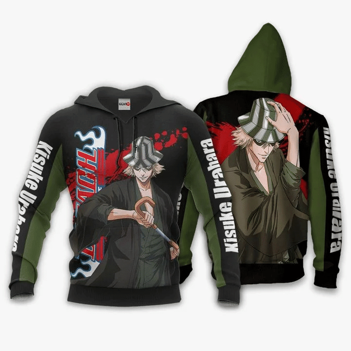 Kisuke Urahara Anime Manga Bleach For Men And Women 3d Hoodie Zip Hoodie