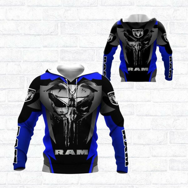 Punishes Dodge Ram Sports Car 8k486 Fan Gift 3d Zip Hoodie Hoodie Ii0 2668
