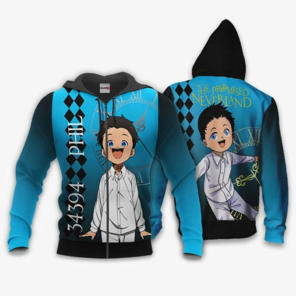 The Promised Neverland Phil Anime 3k252 Fan Gift Stylist Unisex Cartoon 3d Hoodie Zip Hoodie 2665