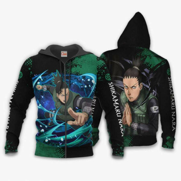 Shikamaru Naruto Manga 2k934 Fan Gift Stylist Unisex Cartoon 3d Hoodie Zip Hoodie 2405
