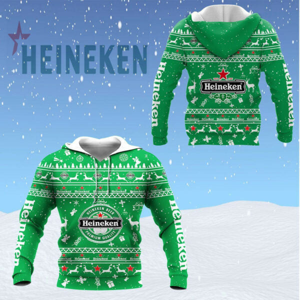 Heineken Shirt Fan Gift 179, Stylist Unisex 3d Hoodie Zip Hoodie 1318