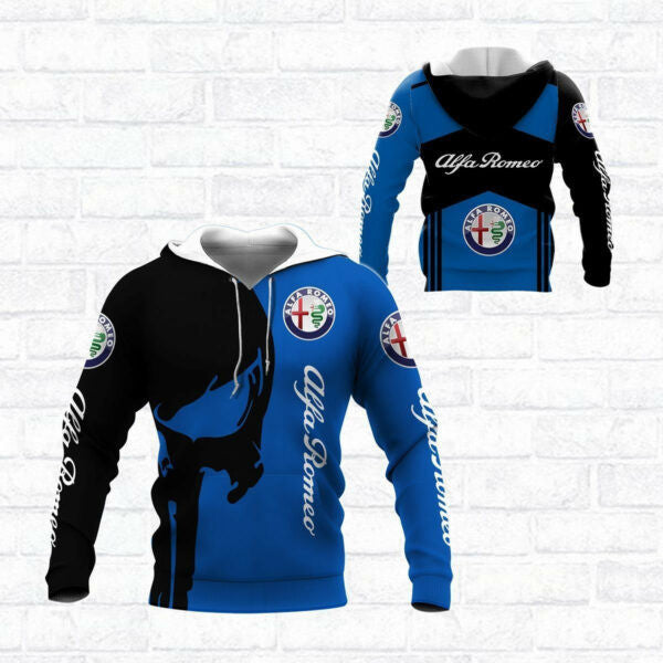 Alfa Romeo Shirt Fan Gift 22, Stylist Unisex 3d Hoodie Zip Hoodie 884