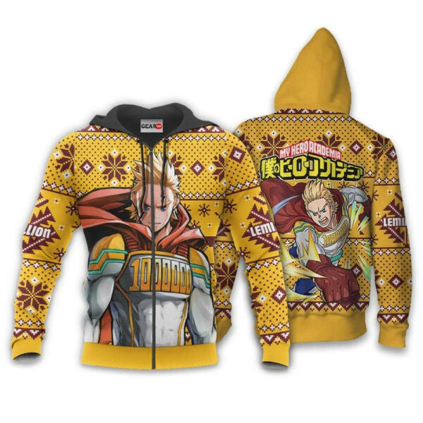 Mirio Togata Ugly Christmas Sweater Anime My Hero Academia Manga 2k41 Fan Gift Stylist Unisex Cartoon Graphic Outfits Aop 3d Hoodie Zip Hoodie 2726