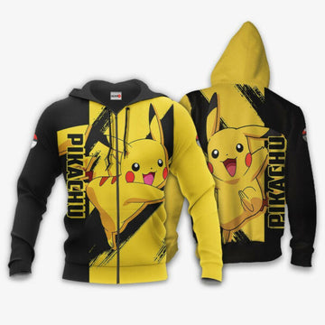 Pikachu Anime Pokemon Manga 1k842 Fan Gift Stylist Unisex Cartoon Graphic Outfits Aop 3d Hoodie Zip Hoodie 2693