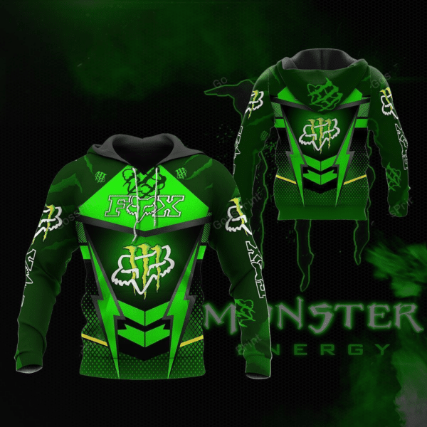 Fox Racing Monster Energy Racing Team Car Fan Gift 3d Zip Hoodie Hoodie Ii0 1668