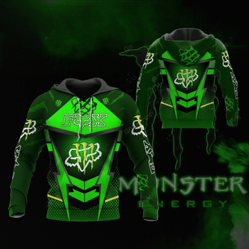 Fox Racing Monster Energy Racing Team Car Fan Gift 3d Zip Hoodie Hoodie Ii0 1668