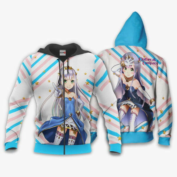 Outbreak Company Petralka Anne Eldant Iii Anime 3k297 Fan Gift Stylist Unisex Cartoon 3d Hoodie Zip Hoodie 2706
